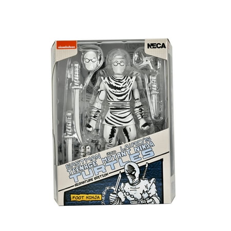 Teenage Mutant Ninja Turtles (Mirage Comics) 7  Black & White Foot Ninja Action Figure  by NECA