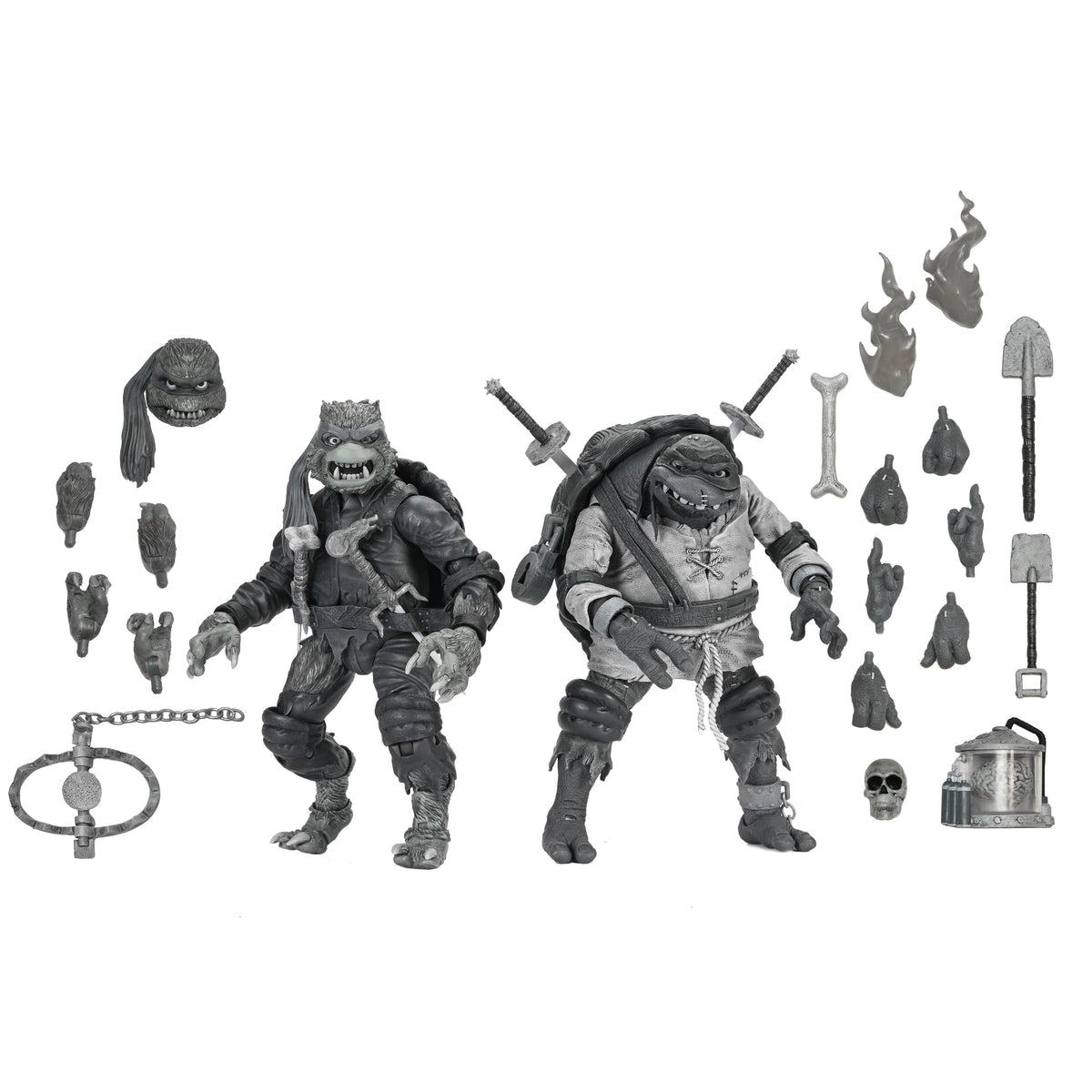 NECA Universal Monsters/TMNT Leonardo as The Hunchback & Raphael as The Wolfman 2 Pack