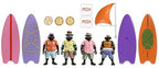 Teenage Mutant Ninja Turtles (Cartoon) - Bodacious Beach Bros. Turtles 7" Scale Action Figure 4-Pack