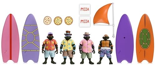 Teenage Mutant Ninja Turtles (Cartoon) - Bodacious Beach Bros. Turtles 7" Scale Action Figure 4-Pack