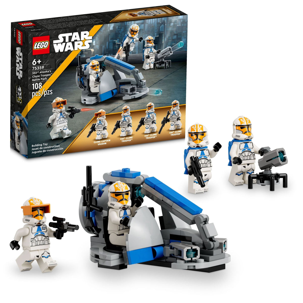 LEGO Star Wars: 332nd Ahsoka’s Clone Trooper Battle Pack Building Set #6427698 (75359)
