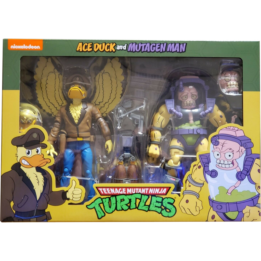 Teenage Mutant Ninja Turtles Ace Duck and Mutagen Man Figure Set 2021 NECA 54226
