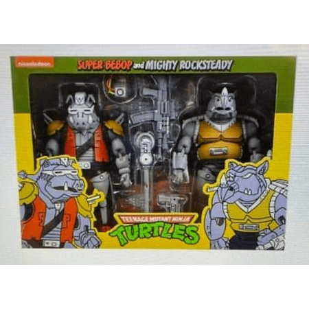 NECA Teenage Mutant Ninja Turtles Super Bebop and Mighty Rocksteady 7" Action Figures - 2pk (Target Exclusive)