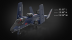 Hazlab G.I. JOE CLASSIFIED SERIES COBRA RATTLER GROUND ATTACK JET