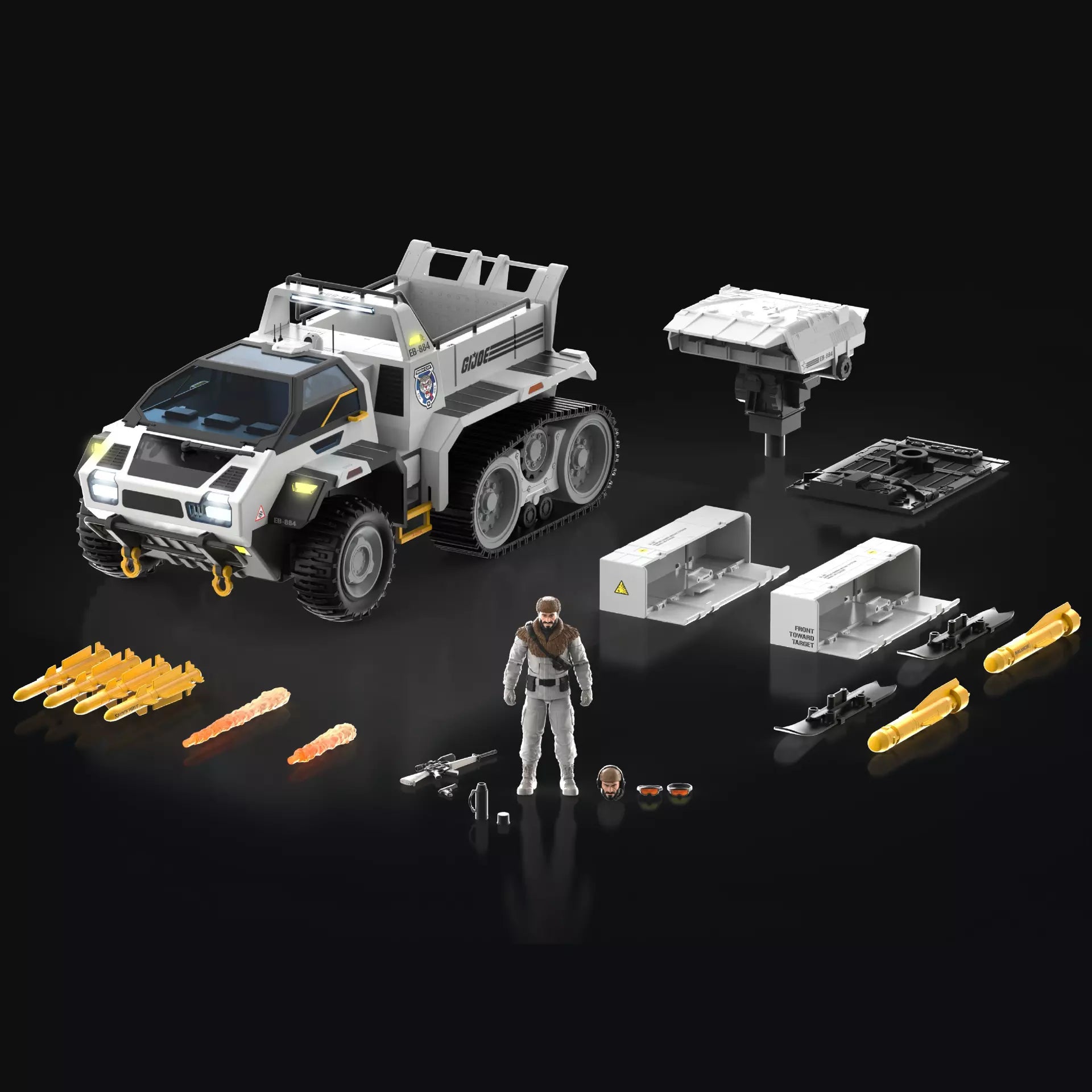 Haslab Snowcat G.I. Joe Classified with ALL Tiers Snow C.A.T. MISB Never Opened