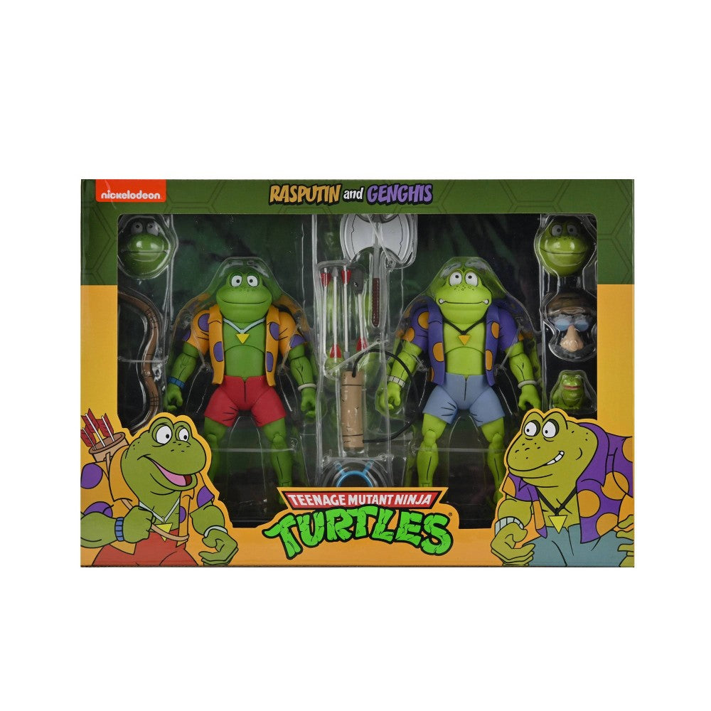 Teenage Mutant Ninja Turtles Genghis & Rasputin Frog Figure Set 2021 NECA 54173
