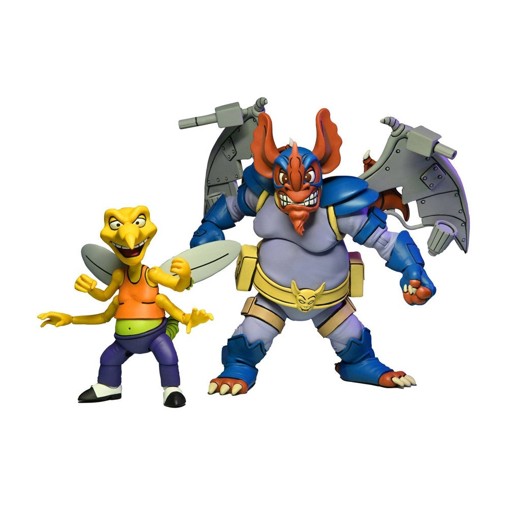 Teenage Mutant Ninja Turtles 7 Inch Action Figure Cartoon Series 2-Pack - Wingnut and Screwloose