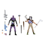 NECA Teenage Mutant Ninja Turtles Cartoon Series 3 Casey Jones & Foot Soldier 7" Scale Action Figure