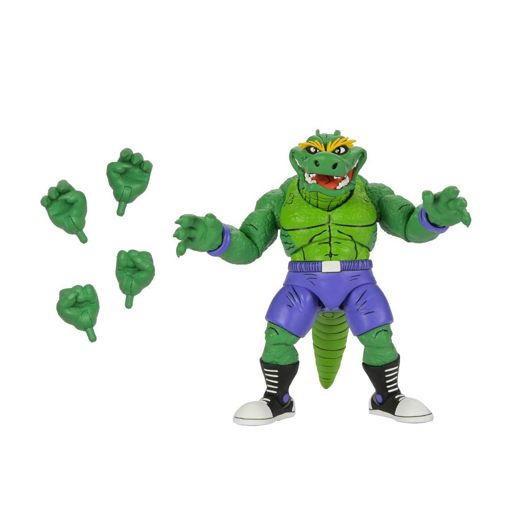 NECA Teenage Mutant Ninja Turtles Archie Comics Stump Wrestling Leatherhead 7" Scale Action Figure