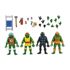 NECA Teenage Mutant Ninja Turtles Cartoon Stump Wrestling Turtles 7" Scale Action Figures - 4pk