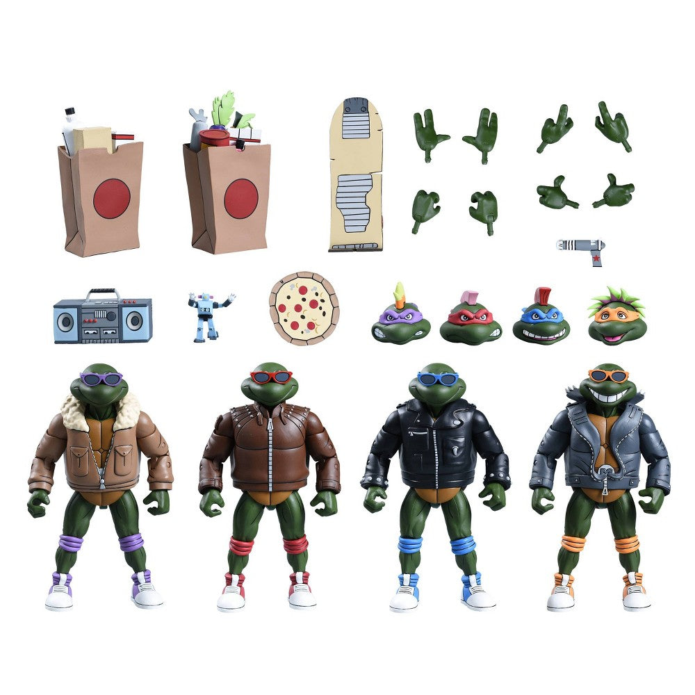 Teenage Mutant Ninja Turtles Punk Disguise Turtles Action Figure Set NECA