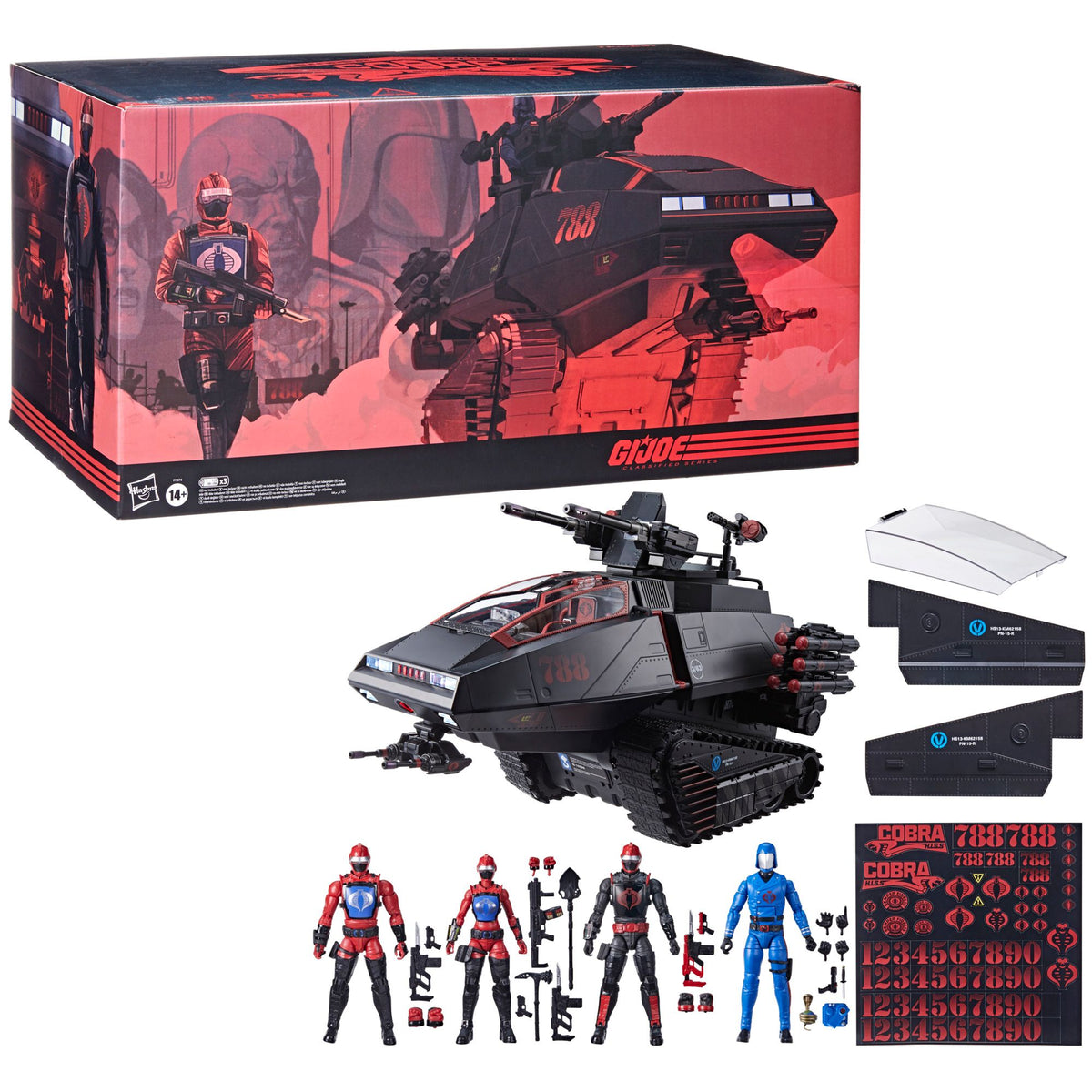 G.I. Joe Classified Series HasLab COBRA H.I.S.S. Tank With All Tiers Hasbro