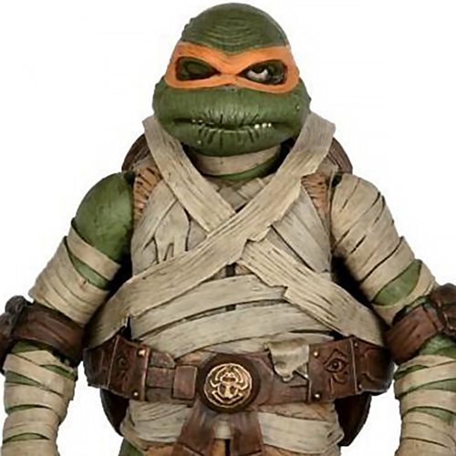 Universal Monsters Teenage Mutant Ninja Turtles 7  Michelangelo as The Mummy Action Figure  by NECA