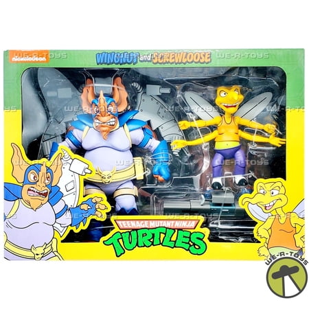 Teenage Mutant Ninja Turtles 7 Inch Action Figure Cartoon Series 2-Pack - Wingnut and Screwloose
