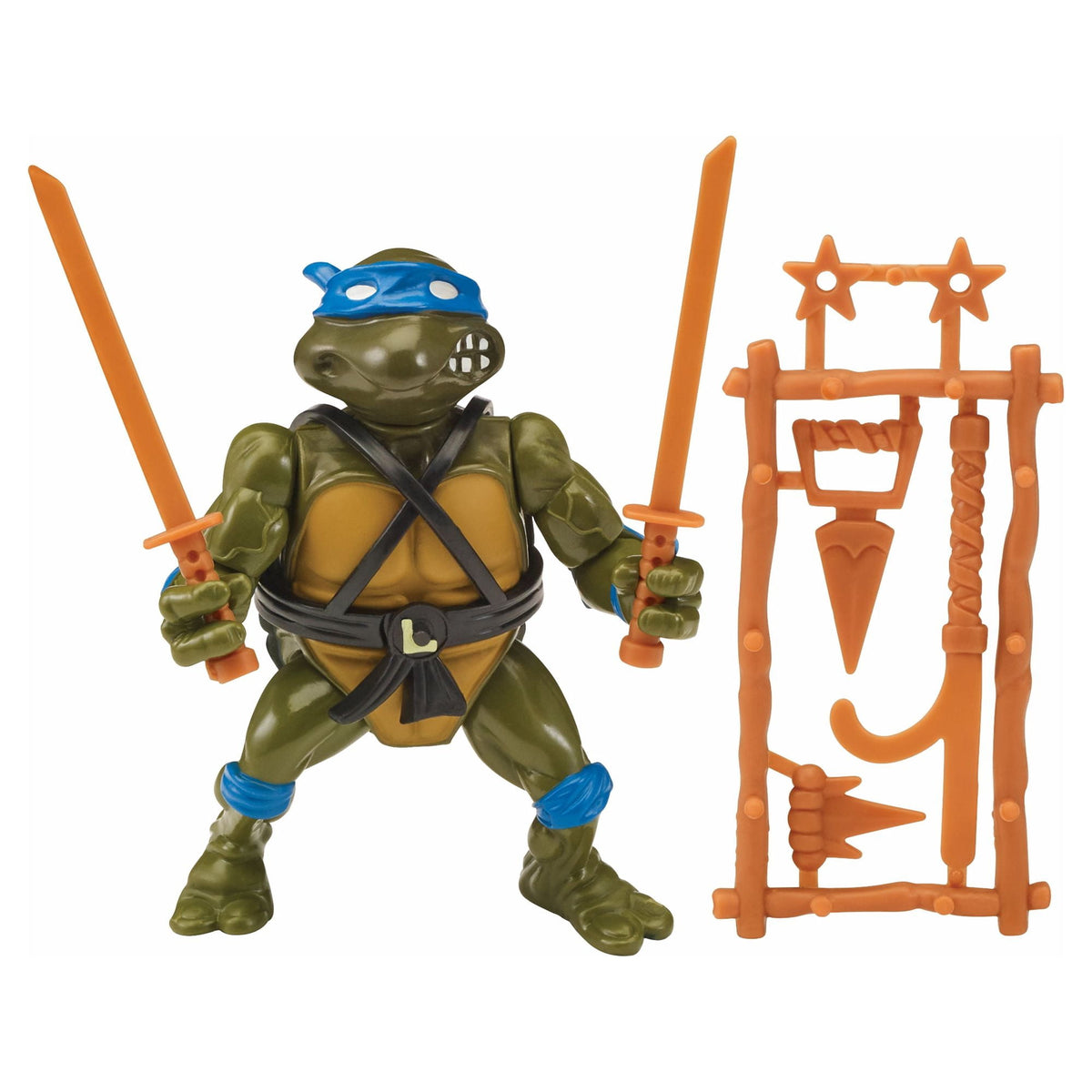 Teenage Mutant Ninja Turtles Classic Basic Leonardo Action Figure Set  4 Pieces