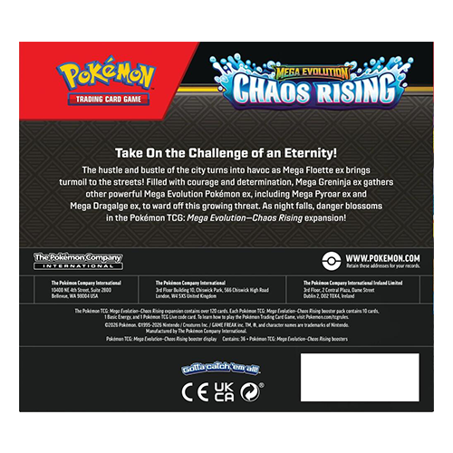 Pokémon Trading Card Game: Mega Evolution - Chaos Rising Booster Box (36 packs)