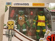 NECA Teenage Mutant Ninja Turtles Cartoon Stump Wrestling Turtles 7" Scale Action Figures - 4pk