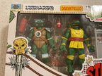 NECA Teenage Mutant Ninja Turtles Cartoon Stump Wrestling Turtles 7" Scale Action Figures - 4pk