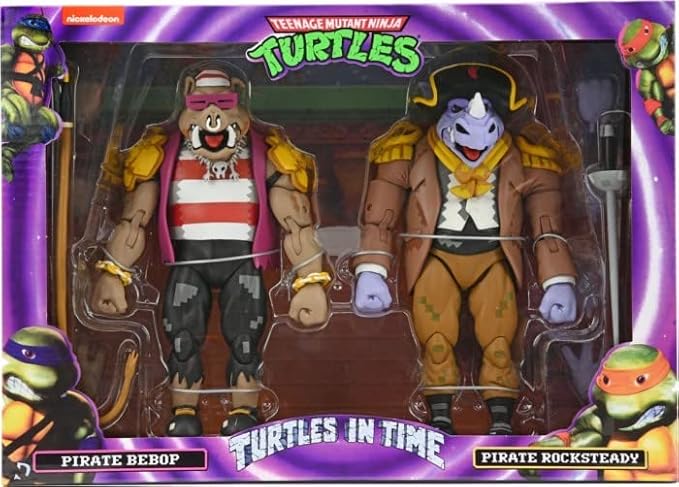 TMNT: Turtles In Time - Pirate Rocksteady & Pirate Bebop (NECA)