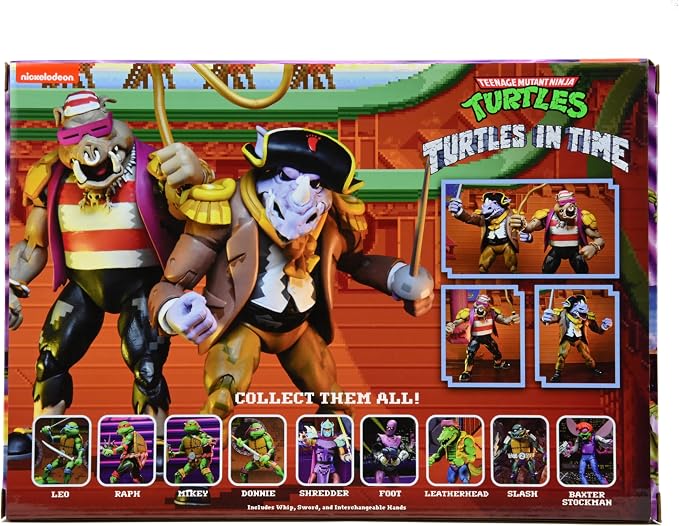 TMNT: Turtles In Time - Pirate Rocksteady & Pirate Bebop (NECA)